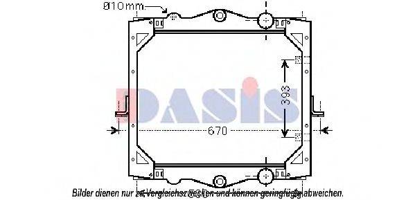 AKS DASIS 290015N Радіатор, охолодження двигуна