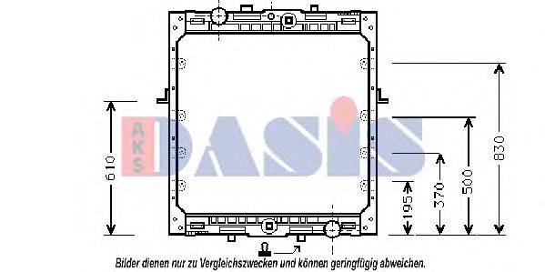 AKS DASIS 290090N Радіатор, охолодження двигуна