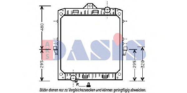 AKS DASIS 290110T Радіатор, охолодження двигуна