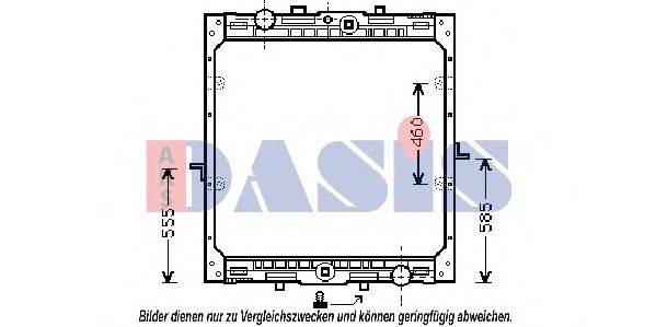 AKS DASIS 290220N Радіатор, охолодження двигуна