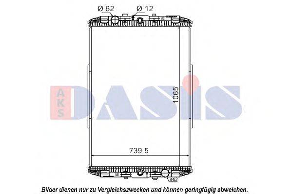 AKS DASIS 290220S Радіатор, охолодження двигуна