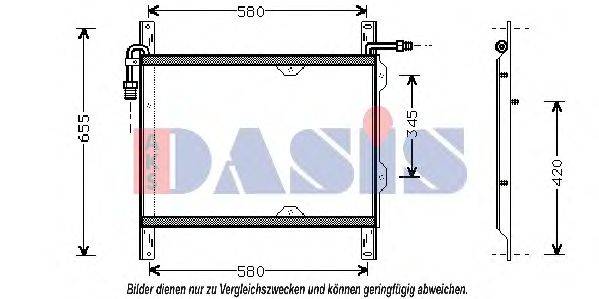 AKS DASIS 292010N Конденсатор, кондиціонер