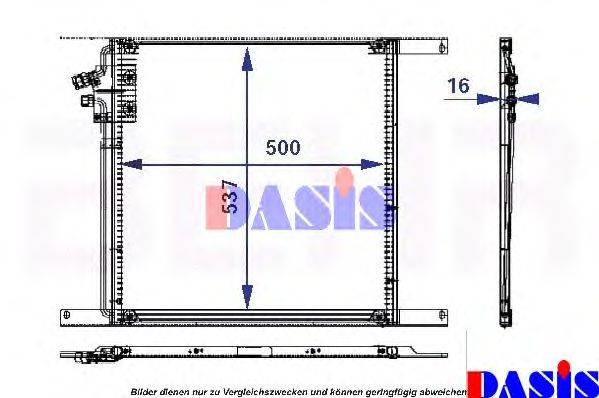 AKS DASIS 292020N Конденсатор, кондиціонер