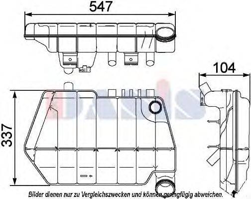 AKS DASIS 294001N Компенсаційний бак, охолоджуюча рідина