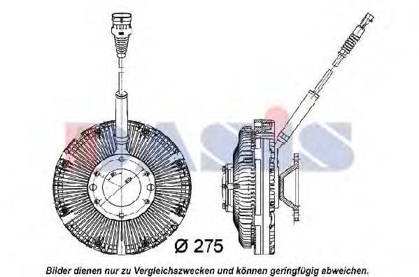 AKS DASIS 298043N Зчеплення, вентилятор радіатора