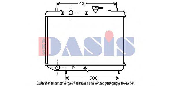 AKS DASIS 350090N Радіатор, охолодження двигуна