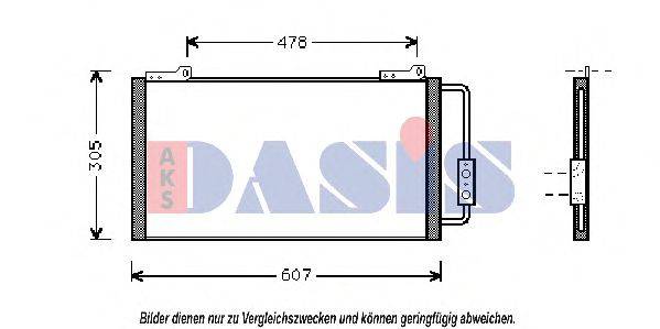 AKS DASIS 372010N Конденсатор, кондиціонер