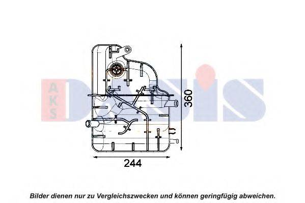 AKS DASIS 443009N Компенсаційний бак, охолоджуюча рідина