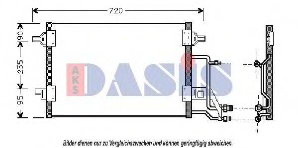 AKS DASIS 482210N Конденсатор, кондиціонер