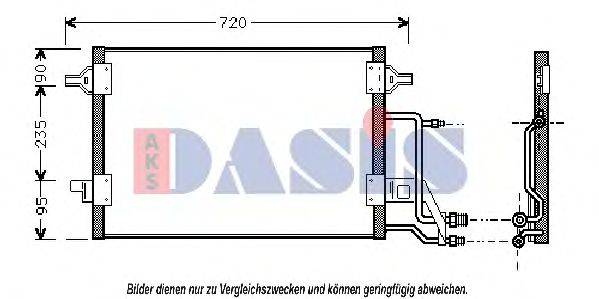 AKS DASIS 482290N Конденсатор, кондиціонер