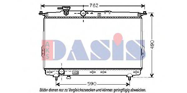 AKS DASIS 510033N Радіатор, охолодження двигуна