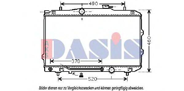 AKS DASIS 510107N Радіатор, охолодження двигуна