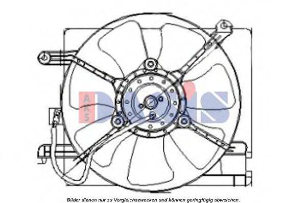 AKS DASIS 518005N Вентилятор, охолодження двигуна