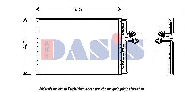 AKS DASIS 522039N Конденсатор, кондиціонер