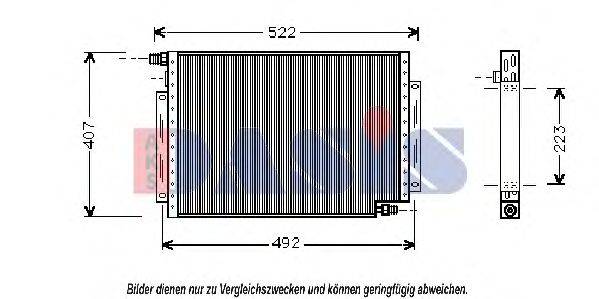 AKS DASIS 522390N Конденсатор, кондиціонер