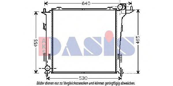 AKS DASIS 560058N Радіатор, охолодження двигуна