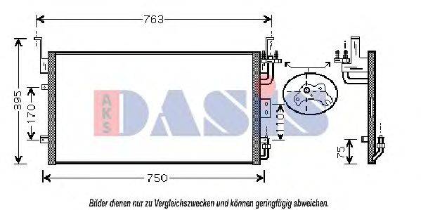 AKS DASIS 562006N Конденсатор, кондиціонер