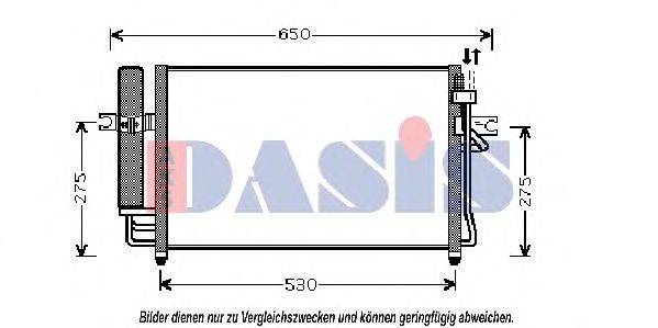 AKS DASIS 562007N Конденсатор, кондиціонер