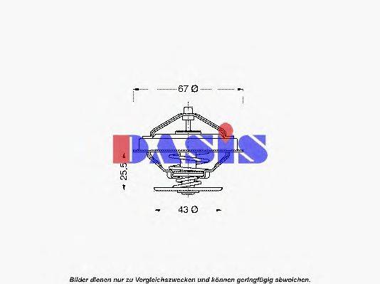 AKS DASIS 750411N Термостат, охолоджуюча рідина