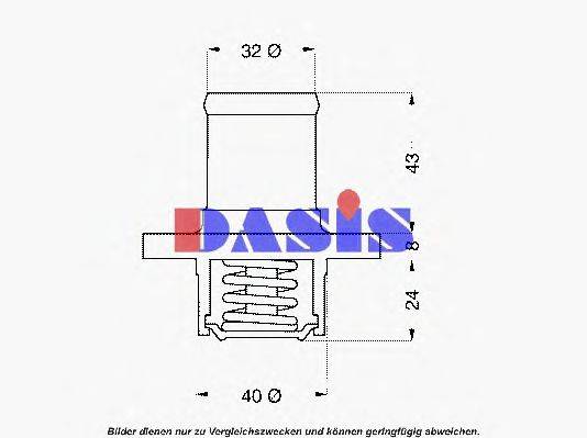 AKS DASIS 751825N Термостат, охолоджуюча рідина