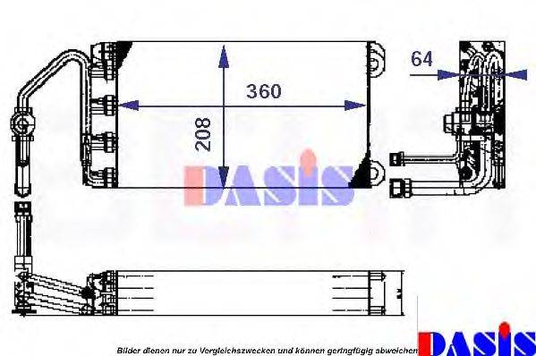 AKS DASIS 821000N Випарник, кондиціонер