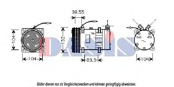 AKS DASIS 851200N Компресор, кондиціонер