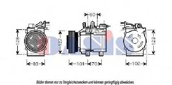 AKS DASIS 851392N Компресор, кондиціонер