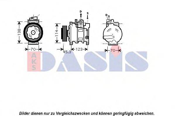 AKS DASIS 851552N Компресор, кондиціонер