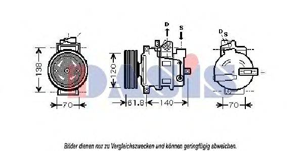 AKS DASIS 851663N Компресор, кондиціонер