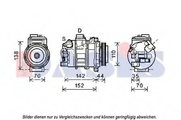 AKS DASIS 852548N Компресор, кондиціонер