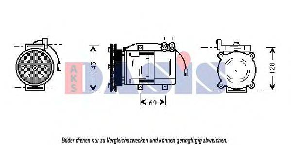 AKS DASIS 858399N Компресор, кондиціонер