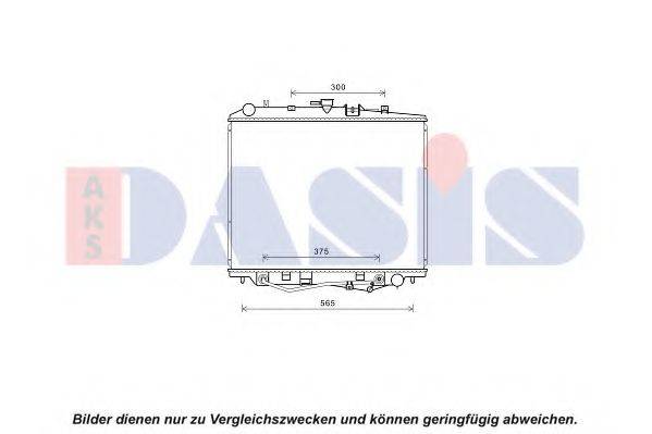 AKS DASIS 230006N Радіатор, охолодження двигуна