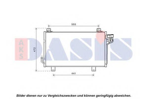 AKS DASIS 112044N Конденсатор, кондиціонер