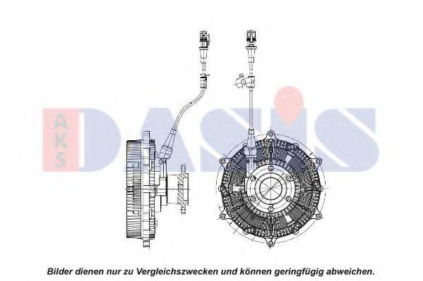 AKS DASIS 268063N Зчеплення, вентилятор радіатора