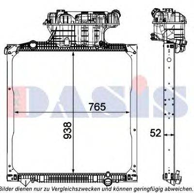 AKS DASIS 260031N Радіатор, охолодження двигуна