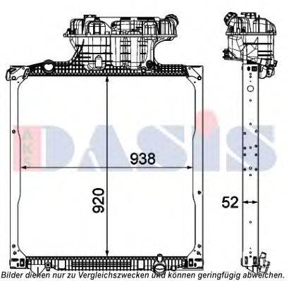 AKS DASIS 260033N Радіатор, охолодження двигуна