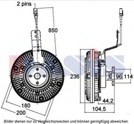 AKS DASIS 268053N Зчеплення, вентилятор радіатора