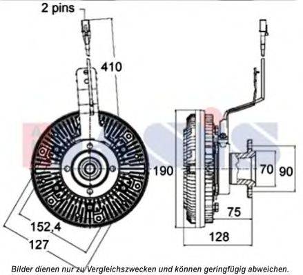 AKS DASIS 268054N Зчеплення, вентилятор радіатора