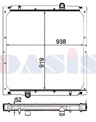 AKS DASIS 260039N Радіатор, охолодження двигуна