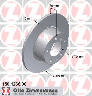 ZIMMERMANN 150126600 гальмівний диск