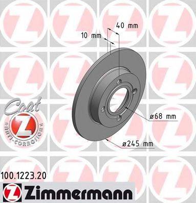 ZIMMERMANN 100122320 гальмівний диск