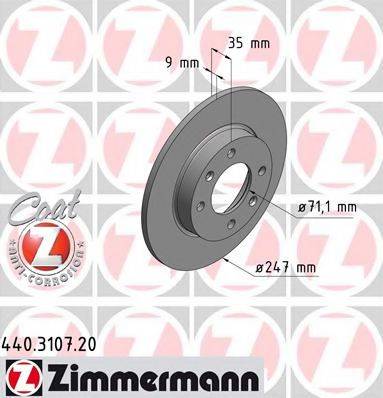 ZIMMERMANN 440310720 гальмівний диск