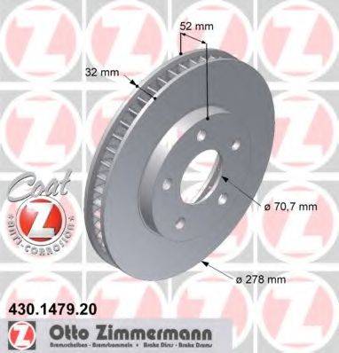 ZIMMERMANN 430147920 гальмівний диск