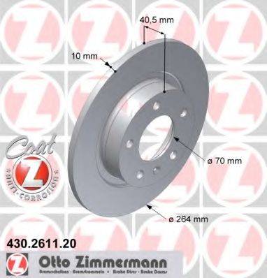 ZIMMERMANN 430261120 гальмівний диск