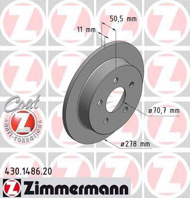 ZIMMERMANN 430148620 гальмівний диск