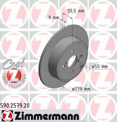 ZIMMERMANN 590257920 гальмівний диск