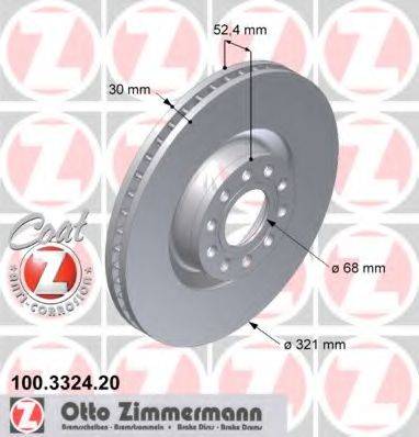 ZIMMERMANN 100332420 гальмівний диск