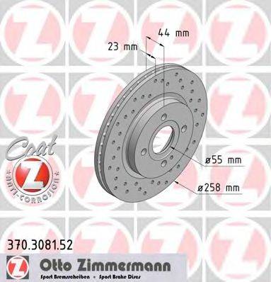 ZIMMERMANN 370308152 гальмівний диск