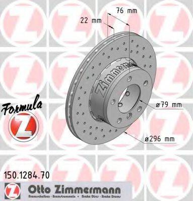 ZIMMERMANN 150128470 гальмівний диск