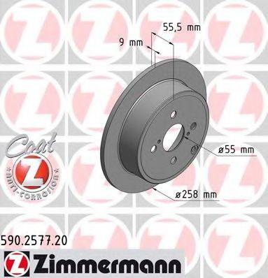 ZIMMERMANN 590257720 гальмівний диск